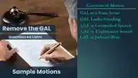 Sample Motion Remove GAL Guardian Ad Litem