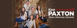 Ken Paxton and his family