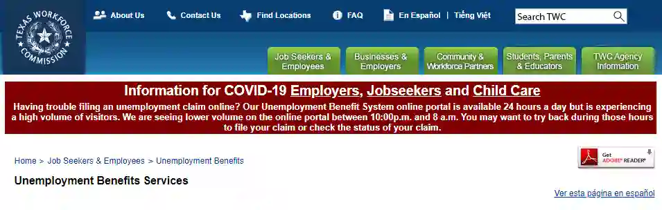 Texas Unemployment Application Benefits
