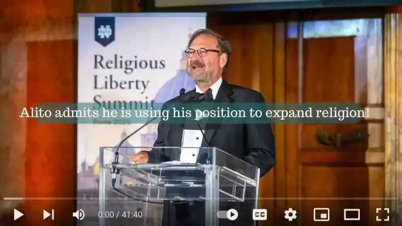 Alito admits he used Dobbs to Expand Religion | featured image