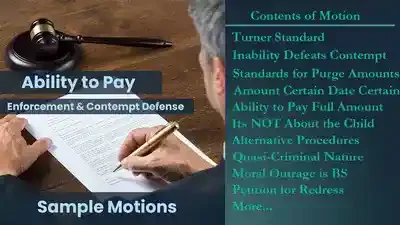 Ability to Pay Motion